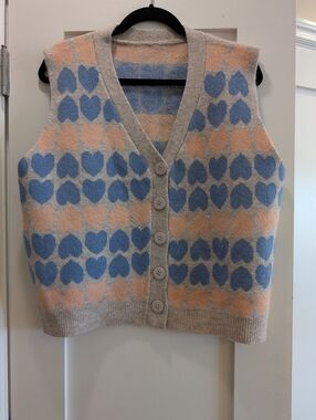 Novelty Print Vest,XL